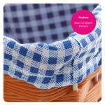 (24 Pack) Blue Gingham Basket